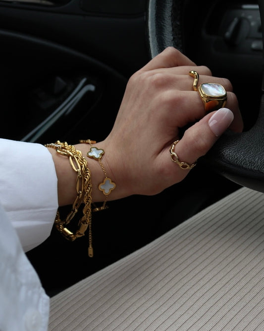 Perlmutt Ring