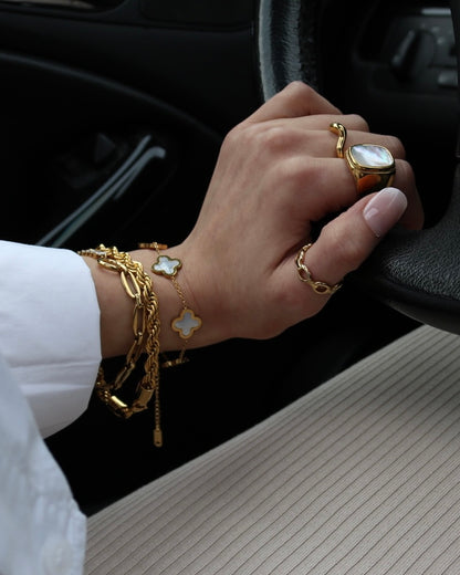 Perlmutt Ring